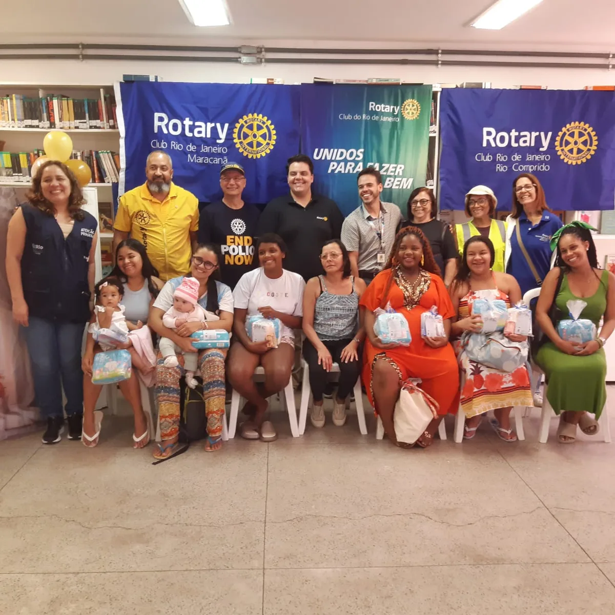 Ação do Agosto Dourado na Clínica da Família Santa Marta, Botafogo