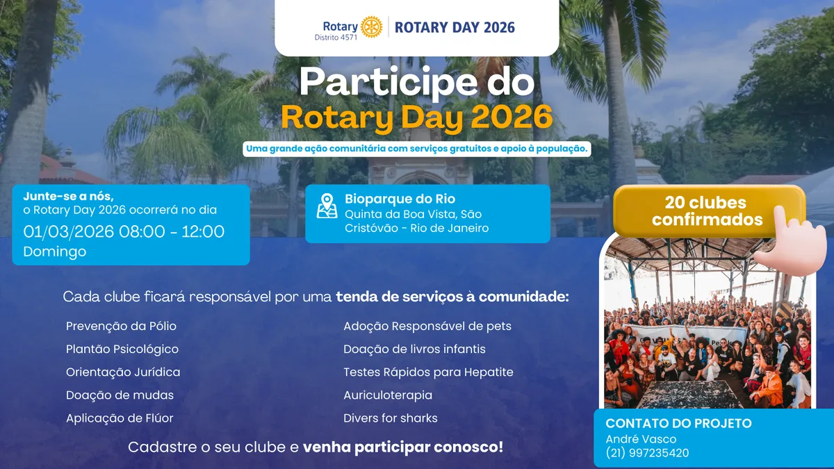Rotary Day 2026 do Distrito 4571, no BioParque do Rio, São Cristóvão